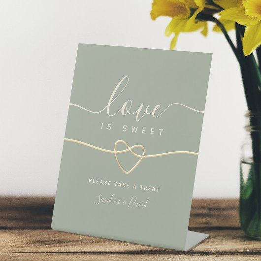 Signe De Table Mariage S'il Vous Plaît Prenez Une Friandise