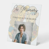 Signe De Table Mariage Silhouette moderne artistique en mémoire (Recto)