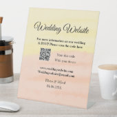 Signe De Table Mariage site web ajouter Q R code scanner ajouter  (In SItu)