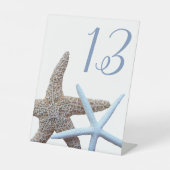 Signe De Table Mariage Starfish Signal de numéro de table (Recto)