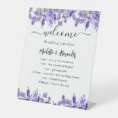 Signe De Table Mariage timeline programme lavande florales bienve (Recto)