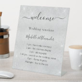 Signe De Table Mariage timeline promgram argent parties scintilla (In SItu)