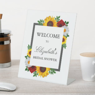 Signe De Table Mariage traditionnel floral Shower