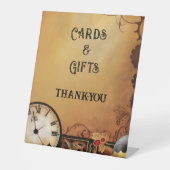 Signe De Table Mariage victorien Steampunk (Recto)