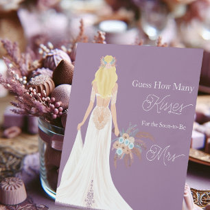 Signe De Table Mariée Bohème aux Cheveux Blonds Avec Fleurs Combi