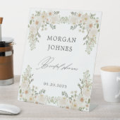 Signe De Table mariée florale d'ivoire (In SItu)