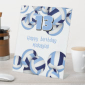 Signe De Table marine bleu clair volleyballs anniversaire de enfa (In SItu)