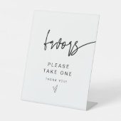 Signe De Table MARLO Bold Contemporary Font Favoriser Table (Recto)