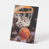Signe De Table Marquage au basket-ball (Recto)