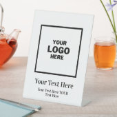 Signe De Table Marque de logo de l'entreprise (In SItu)