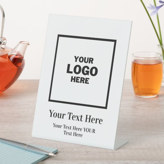 Signe De Table Marque de logo de l'entreprise (In SItu)