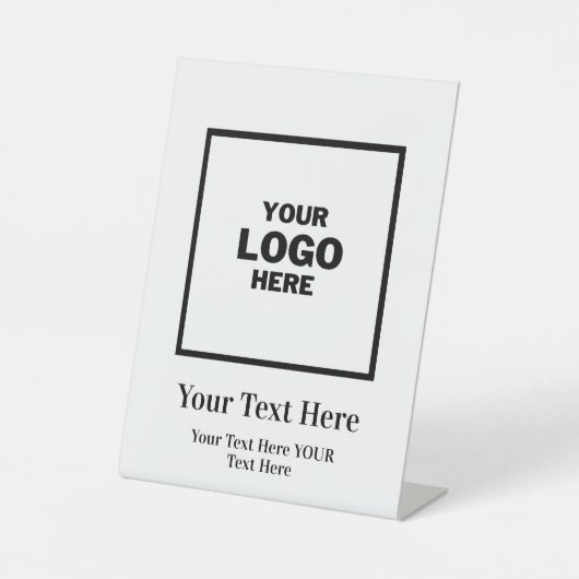 Signe De Table Marque de logo de l'entreprise (Recto)