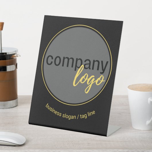 SIGNE DE TABLE MARQUE D'ENTREPRISE PERSONNALISÉE LOGO ET SLOGAN C (In SItu)