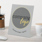 SIGNE DE TABLE MARQUE D'ENTREPRISE PERSONNALISÉE LOGO ET SLOGAN C (In SItu)