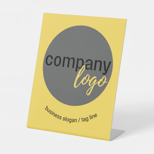 SIGNE DE TABLE MARQUE D'ENTREPRISE PERSONNALISÉE LOGO ET SLOGAN C (Recto)