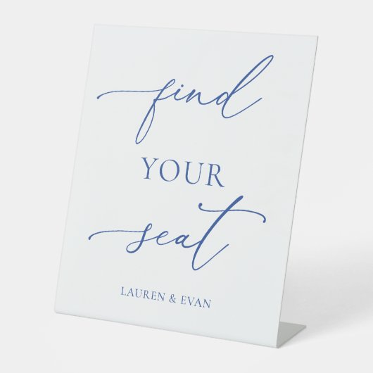Signe De Table Marseille Bleu & White Minimalist Trouvez votre si (Recto)
