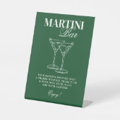 Signe De Table Martini Bar Bachelorette Week-end (Recto)