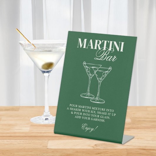 Signe De Table Martini Bar Bachelorette Week-end