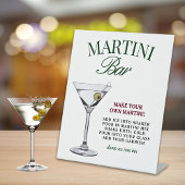 Signe De Table Martini Bar Green & Red Classy