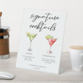 Signe De Table Martini Cosmopolitan Signature Cocktails Menu (In SItu)