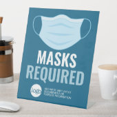 Signe De Table Masque requis avec dessin et texte supplémentaire (In SItu)