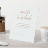 Signe De Table Masques disponibles | Mariage rose de typographie  (In SItu)