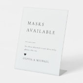 Signe De Table Masques Mariages modernes simples et élégants disp (Recto)