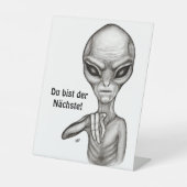 Signe De Table Mauvais Alien, Du bist der Nächste ! (Recto)