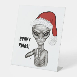 Signe De Table Mauvais Alien, Lourds Noël !