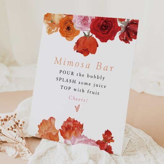 Signe De Table MAX Bright Floral Prosecco Mimosa Bar