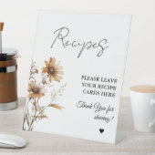 Signe De Table Meadow Fleur sauvage Laissez vos recettes Douche n (In SItu)