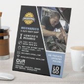 Signe De Table Mécanique Photo Auto Mécanique & Réparations Publi (In SItu)