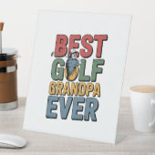 Signe De Table Meilleur Grand-Père De Golf (In SItu)