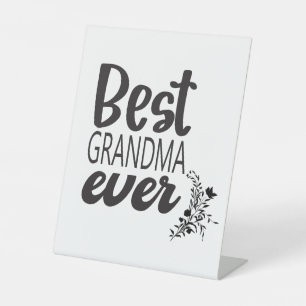 SIGNE DE TABLE MEILLEUR GRANDMA JAMAIS SIGNER