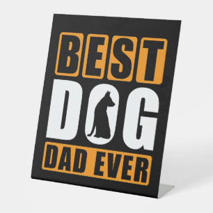 Signe De Table Meilleur père de chien jamais