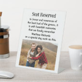 Signe De Table Meilleur Pote du Mari Plaque de Mariage Mémorial (In SItu)