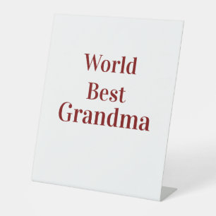 Signe De Table Meilleure grand-mère du monde grands-parents grand