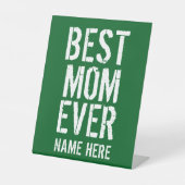 SIGNE DE TABLE MEILLEURE MÈRE JAMAIS PERSONNALISÉ (Recto)