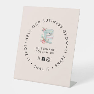 Signe De Table Mélangeur de gâteaux Boulangerie Les médias sociau