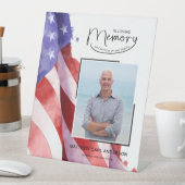Signe De Table Mémoire d'amour Mémorial funéraire du drapeau amér (In SItu)