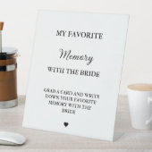 Signe De Table Mémoire Favorite moderne avec la carte de jeu de l (In SItu)