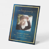 Signe De Table Mémorial des photos du ciel bleu (Recto)