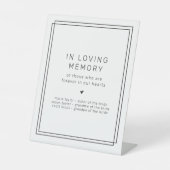 Signe De Table Mémorial du Mariage de mémoire amoureux (Recto)