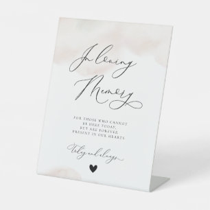 Signe De Table Mémorial du Mariage de mémoire d'amour rose