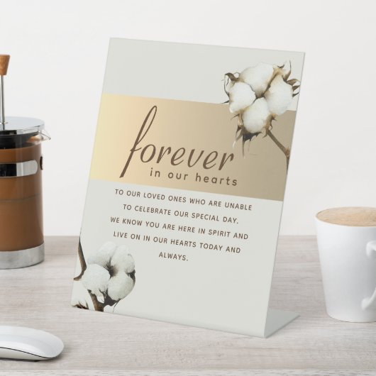 Signe De Table Mémorial élégant (In SItu)