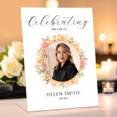 Signe De Table Memorial Elegant Floral Wreath for Daughter