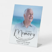 Signe De Table Mémorial funéraire en mémoire d'amour (Recto)