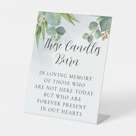 Signe De Table Mémorial Mariage de l'Eucalyptus (Recto)