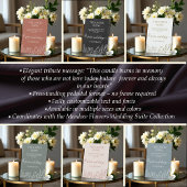 Signe De Table Mémorial Mariage des Fleurs de prairie Cette bougi