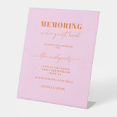 Signe De Table Memoring Guest Book Message Sign (Recto)